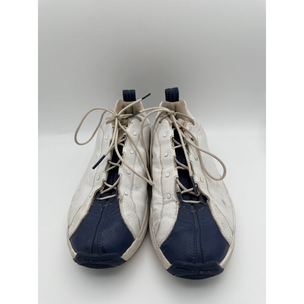 Reebok I3 Allen Iverson DMX White Navy Blue Leather Sneakers RB 104 PYE Mens 12 - Picture 3 of 10